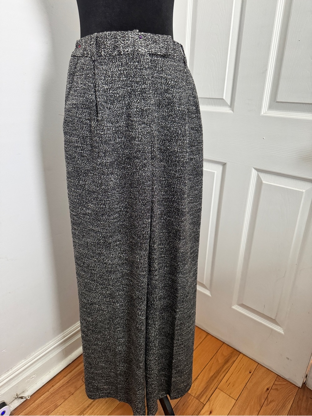 Long Gray Tweed Pants